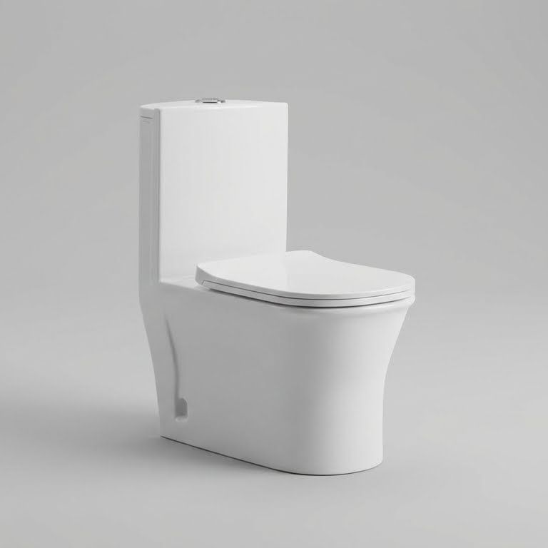 One Piece WC Commode 1021 | Modern Ceramic Toilet | YUBATH Pakistan