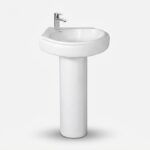 Wash Basin with Pedestal 2012 white ceramic bathroom design