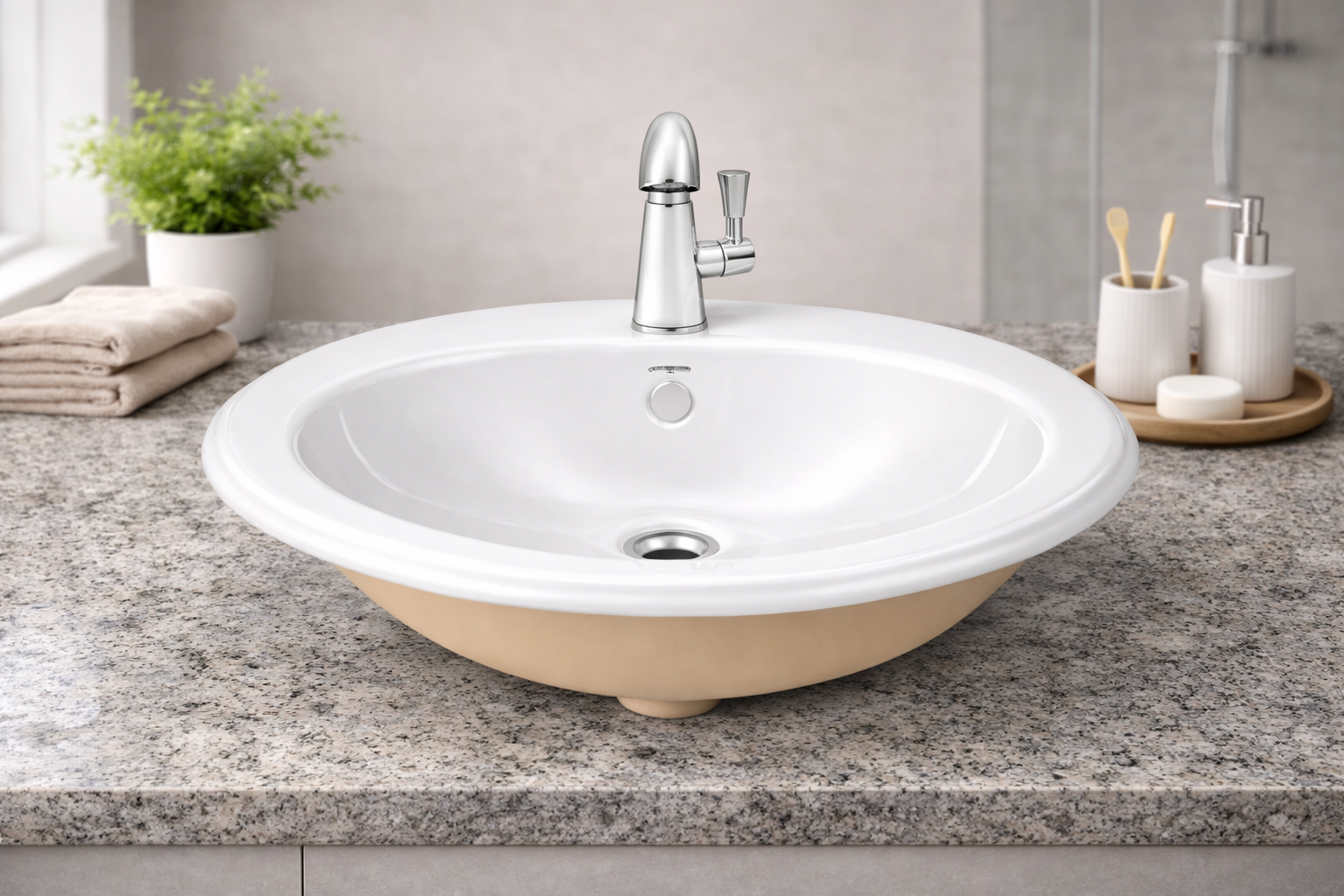 Top Mounted Vanity Basin 3001 | Counter Top Basin | YUBATH Pakistan 1 top mounted vanity basin 3001 by yubath pakistan