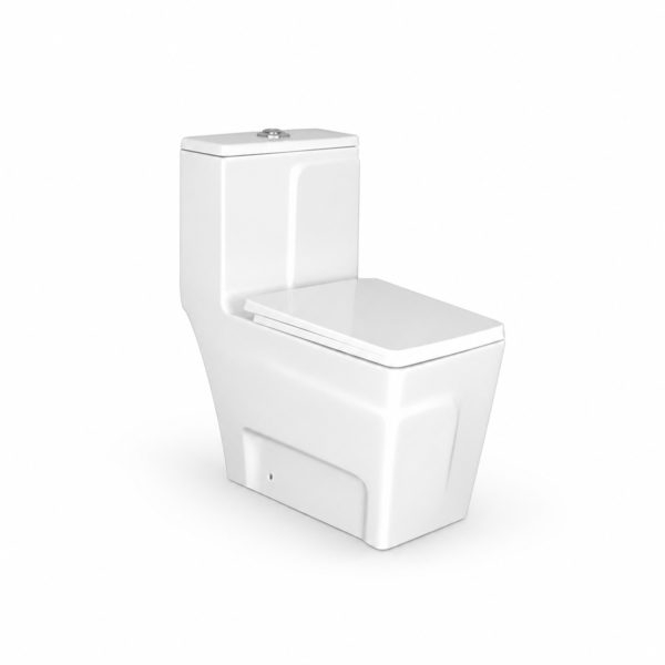 YUBATH white one piece WC commode 1017 for modern bathroom
