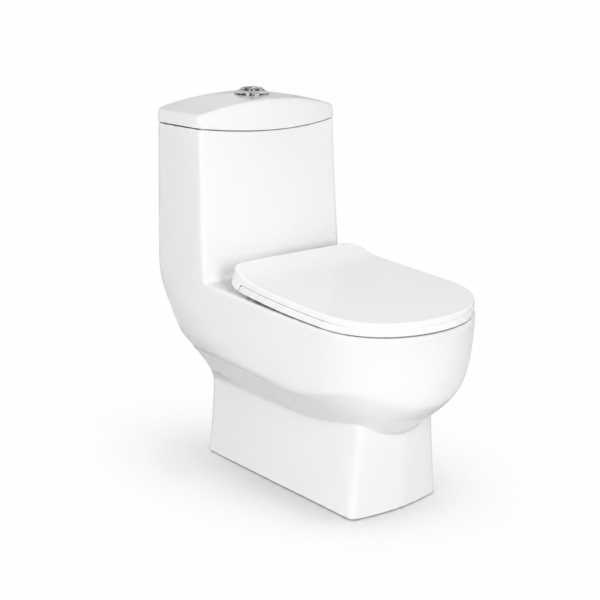 YUBATH white one piece WC commode 1006 for modern bathroom