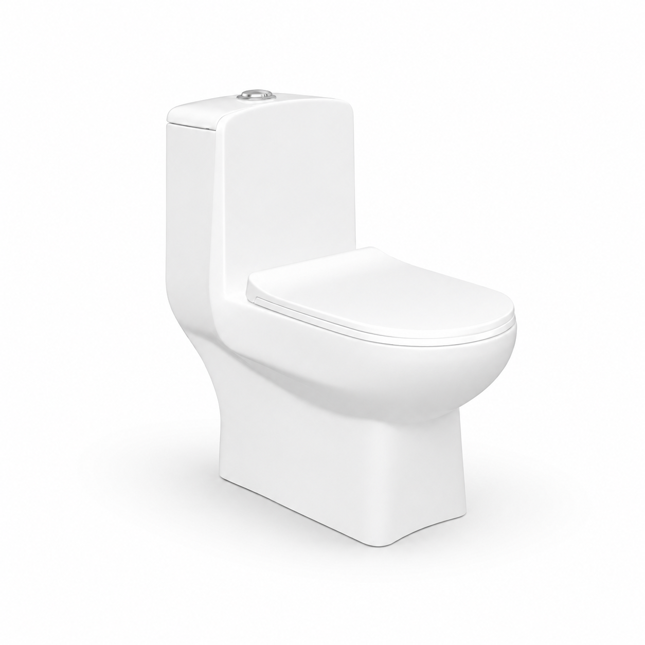 YUBATH One Piece WC Commode 1006 YUBATH white one piece WC commode 1006 for modern bathroom