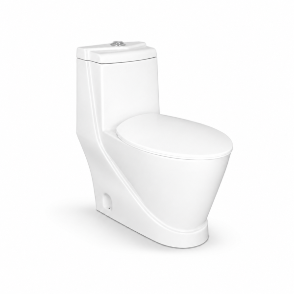 YUBATH white one piece WC commode 1001 for modern bathroom