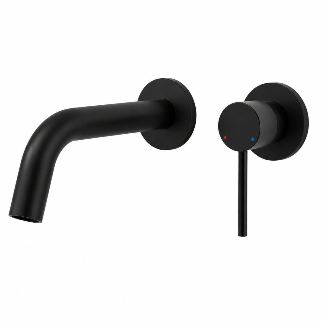 matt black concealed basin mixer Yubath Pakistan
