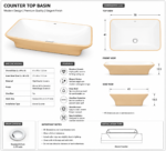 YUBATH modern wash basin and bathroom product display