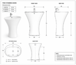 YUBATH sanitary ware showroom display for modern bathroom
