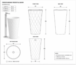 YUBATH modern wash basin and bathroom product display