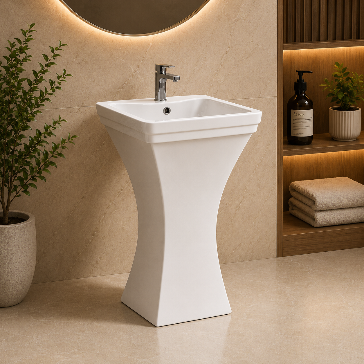 YUBATH sanitary ware showroom display for modern bathroom