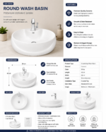 YUBATH sanitary ware showroom display for modern bathroom