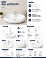 YUBATH modern wash basin and bathroom product display