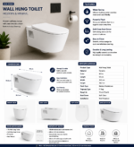 YUBATH sanitary ware showroom display for modern bathroom