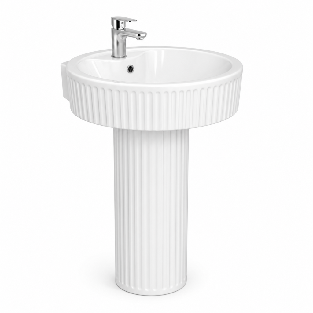 YUBATH modern wash basin and bathroom product display