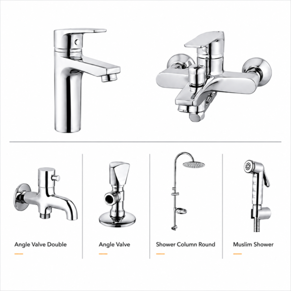 YUBATH sanitary ware showroom display for modern bathroom