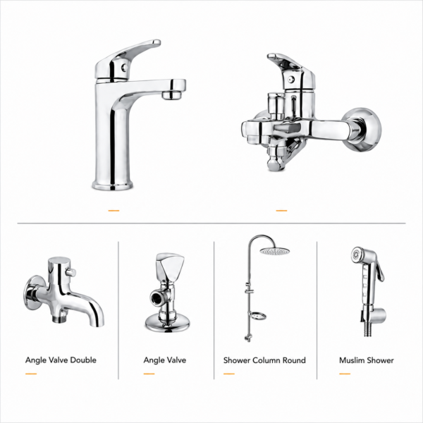 YUBATH modern wash basin and bathroom product display