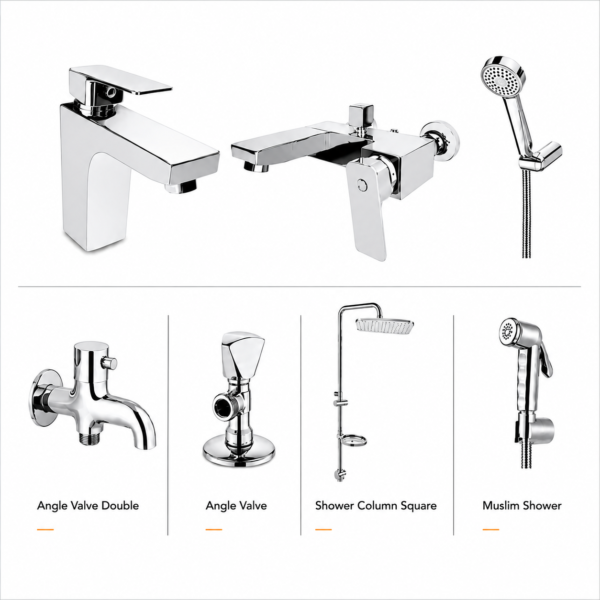 YUBATH sanitary ware showroom display for modern bathroom