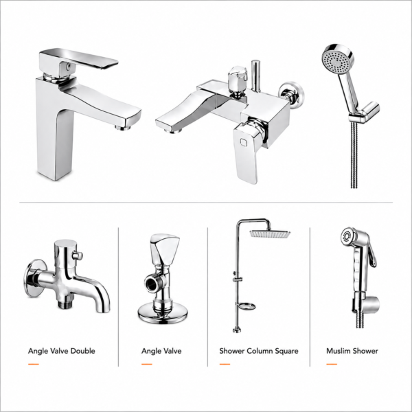 YUBATH modern wash basin and bathroom product display