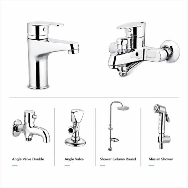 YUBATH modern wash basin and bathroom product display