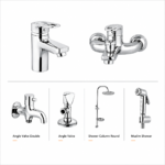YUBATH modern wash basin and bathroom product display