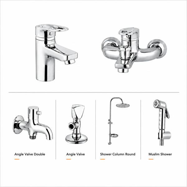 YUBATH modern wash basin and bathroom product display