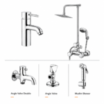YUBATH sanitary ware showroom display for modern bathroom