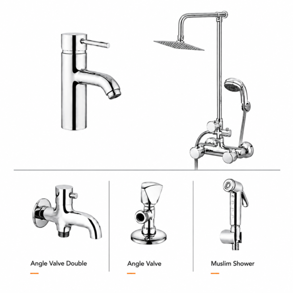 YUBATH sanitary ware showroom display for modern bathroom