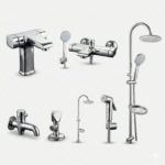 Luxury Chrome Bathroom Fittings Set Pakistan OPAL Design by YUBATH