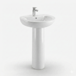 Wash Basin with Pedestal 2014 white ceramic bathroom design