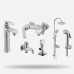 Luxury Chrome Bathroom Fittings Set Pakistan FLORA Design by YUBATH