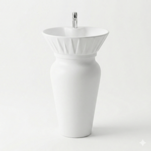 One Piece Wash Basin 2137 | Floor Standing Basin | YUBATH Pakistan