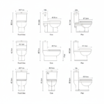 Two Piece WC Commode 011 | Classic Ceramic Toilet | YUBATH Pakistan - Image 2