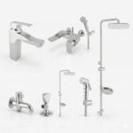 Luxury Chrome Bathroom Fittings Set Pakistan LUXE Design by YUBATH