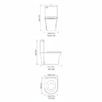 One Piece WC Commode 1021 | Modern Ceramic Toilet | YUBATH Pakistan - Image 2