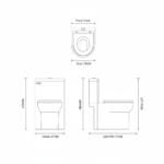 One Piece Commode 1030 | Floor Mounted Toilet | YUBATH - Image 2