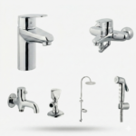 Luxury Chrome Bathroom Fittings Set Pakistan VINE Design by YUBATH