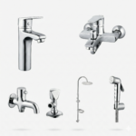 Luxury Chrome Bathroom Fittings Set Pakistan SLEEK Design by YUBATH