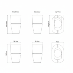 Two Piece WC Commode 012 | Classic Ceramic Toilet | YUBATH Pakistan - Image 2