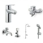 Luxury Chrome Bathroom Fittings Set Pakistan VINE Design by YUBATH