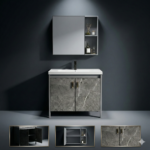 YT11 Aluminum Bathroom Vanity Set by YUBATH in Pakistan