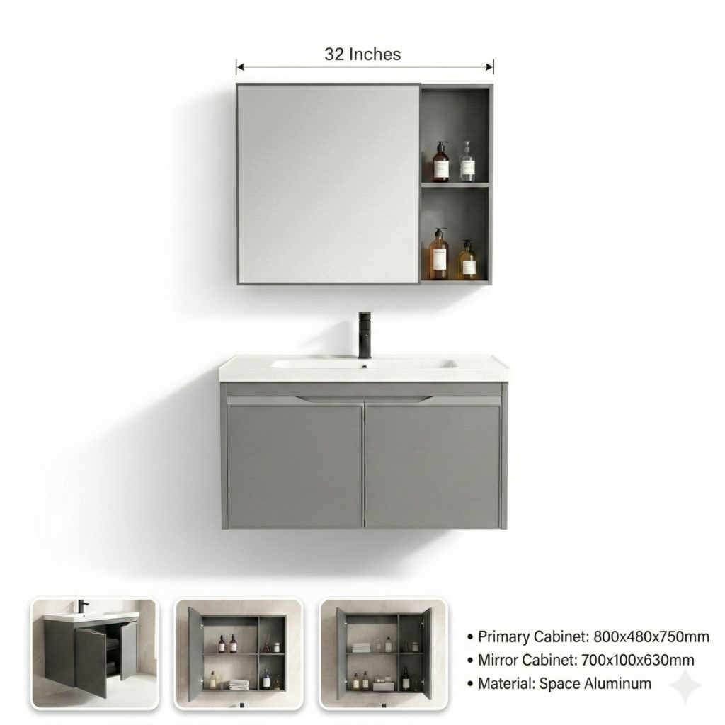 Aluminum Bathroom Vanity Set YT12 by YUBATH in Pakistan