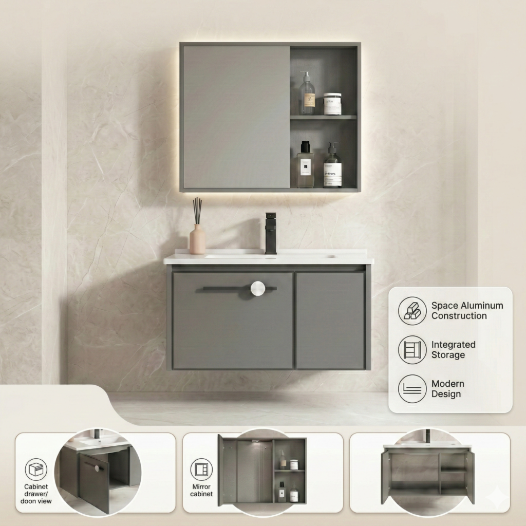 Aluminum Bathroom Vanity Set YT13 by YUBATH in Pakistan