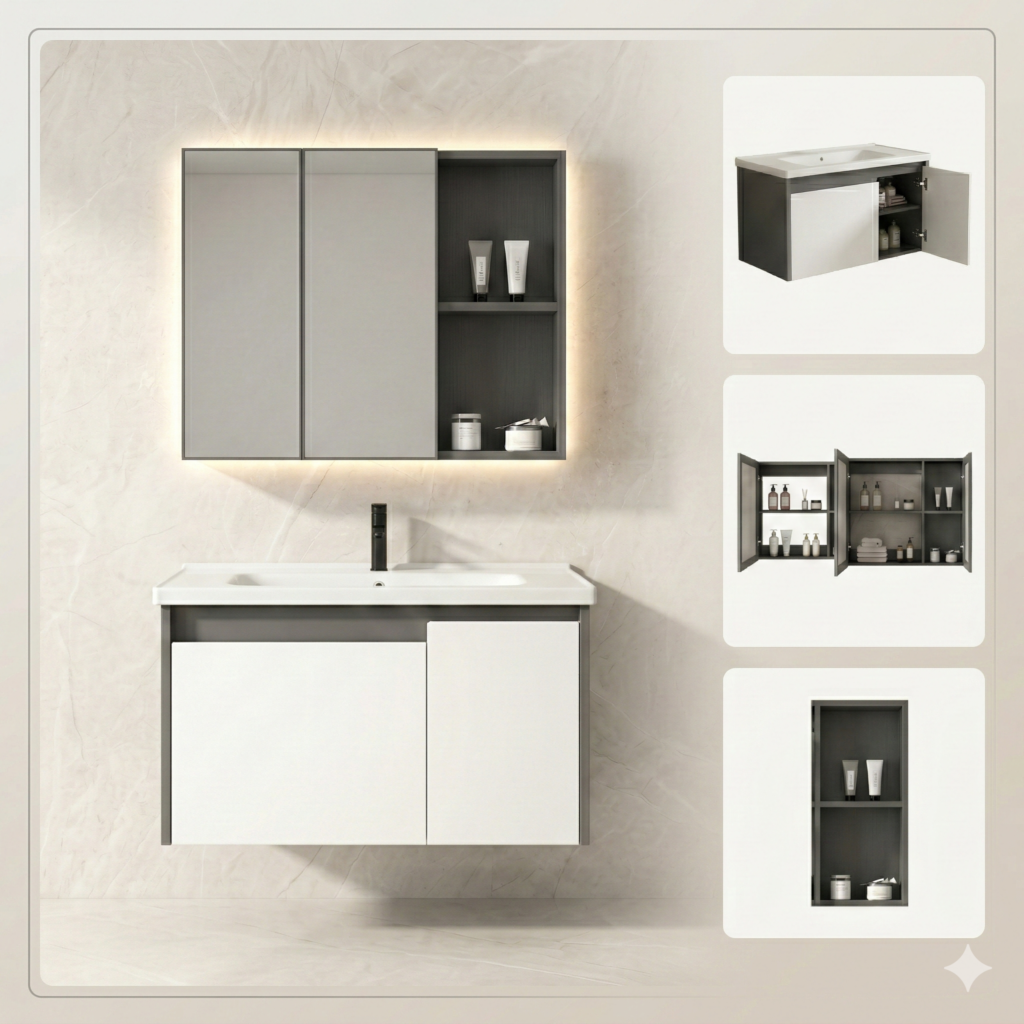 Aluminum Bathroom Vanity Set YT17 in Pakistan by YUBATH