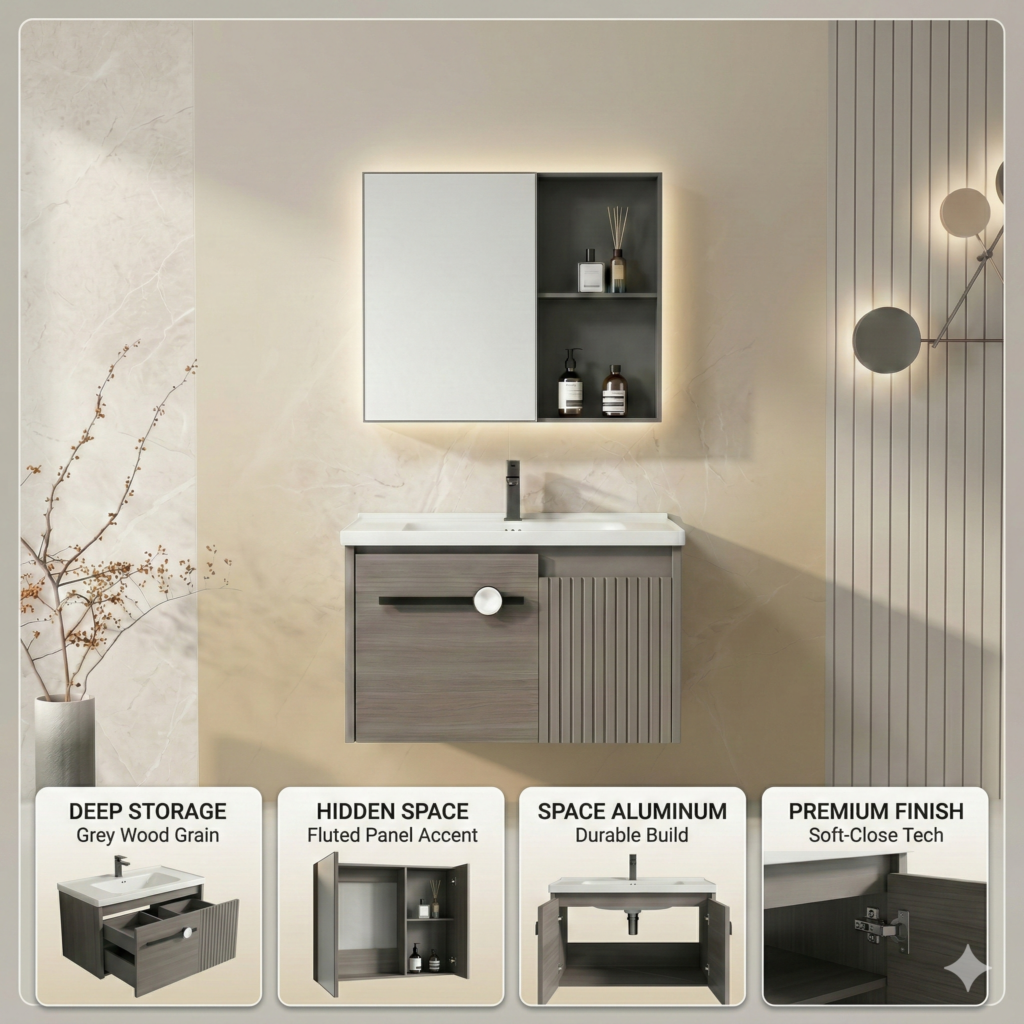 Aluminum Bathroom Vanity Set YT21 in Pakistan by YUBATH