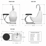 YUBATH modern wash basin and bathroom product display