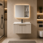 YUBATH modern wash basin and bathroom product display