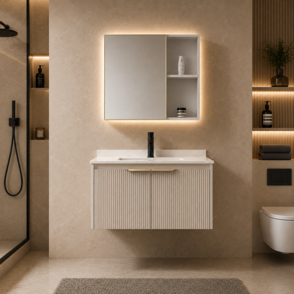 YUBATH modern wash basin and bathroom product display