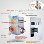 Imported Concealed Shower Set Square | Luxury Designs by YUBATH - Image 2