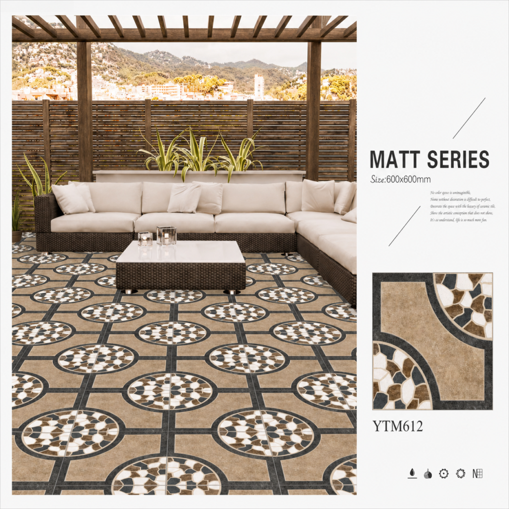 Garden floor tiles Pakistan YTM-612 YUBATH outdoor design