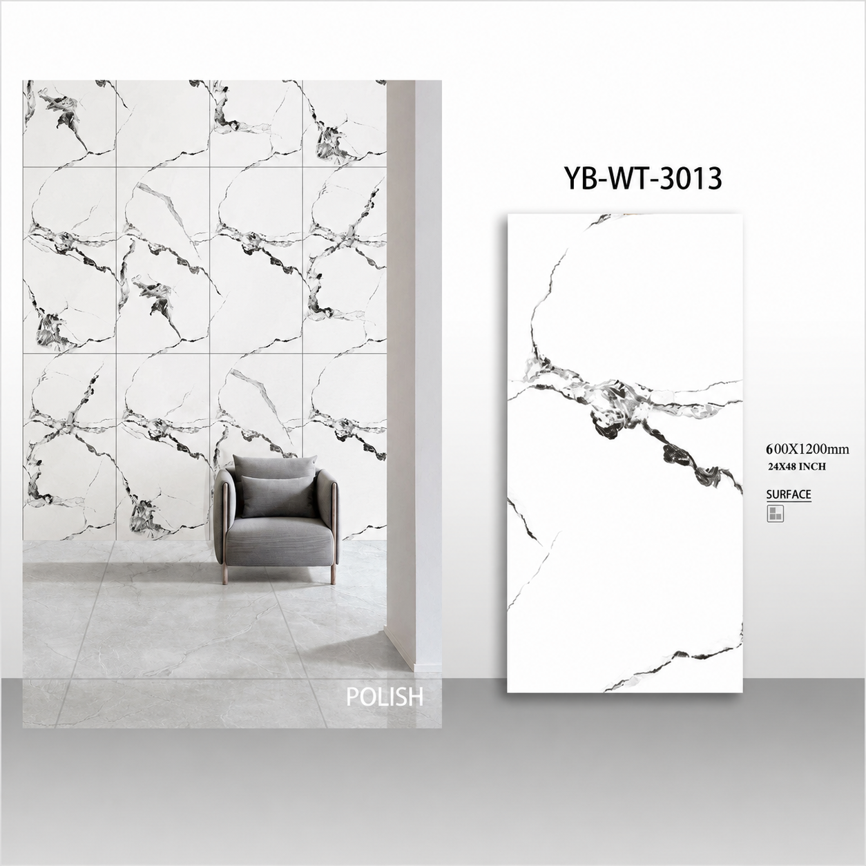 YUBATH Floor and Wall Tile YB-WT-3013 Decorative wall tiles Pakistan YB-WT-3013 premium YUBATH design