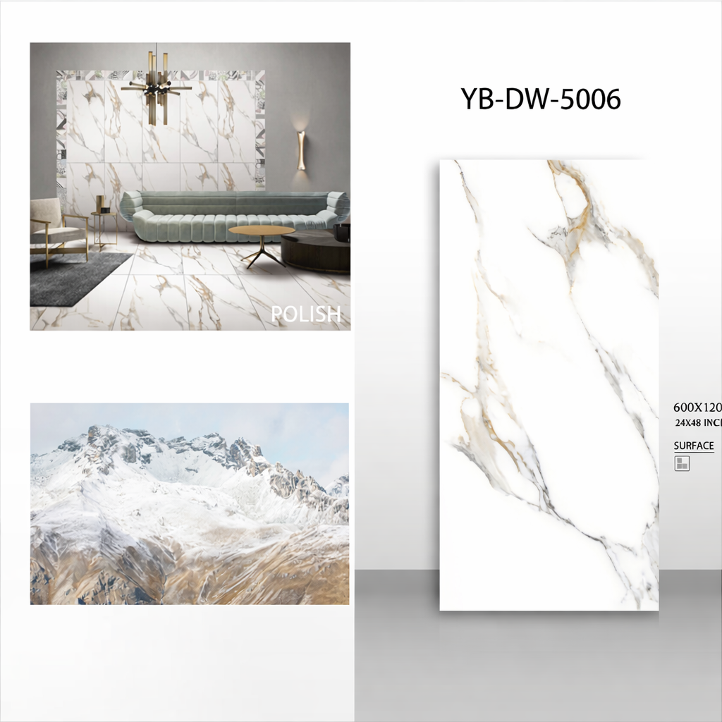 YUBATH Floor and Wall Tile YB-DW-5006 Luxury floor and wall tiles Pakistan YB-DW-5006 premium YUBATH design