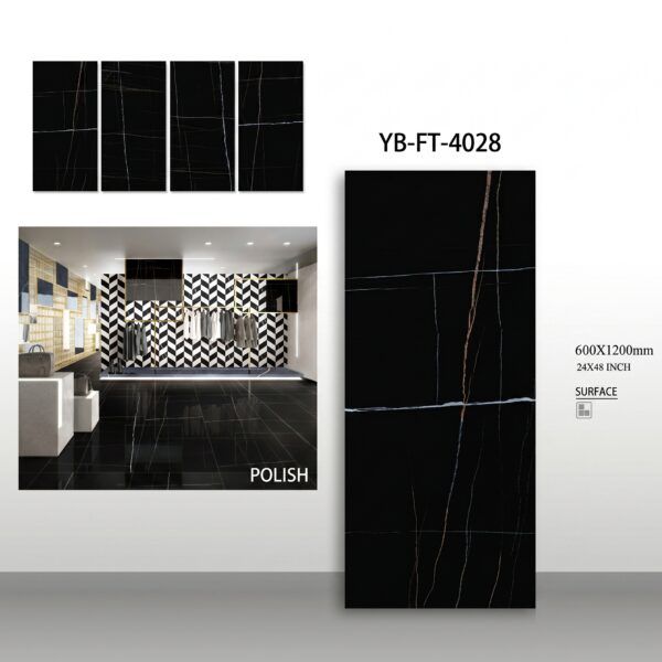 Floor tiles Pakistan YB-FT-4028 premium YUBATH flooring design